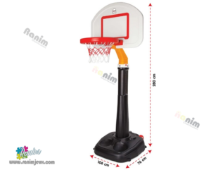Panier Basketball 45CM Taille Officielle Double Anneau Flexible